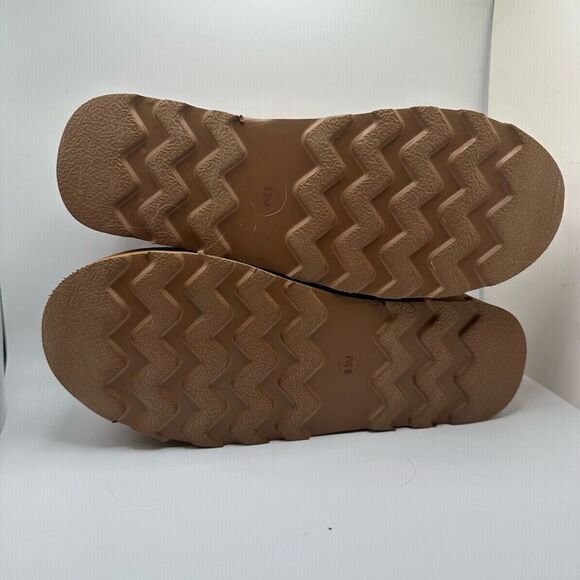 CUSHIONAIRE Women's Genuine Suede Cozy Mule Platform +Memory Foam 8.5 CHESTNUT - Picture 5 of 7